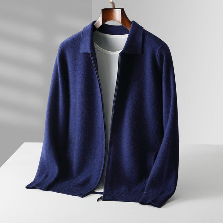 Rinaldo | Cardigan con zip in cachemire