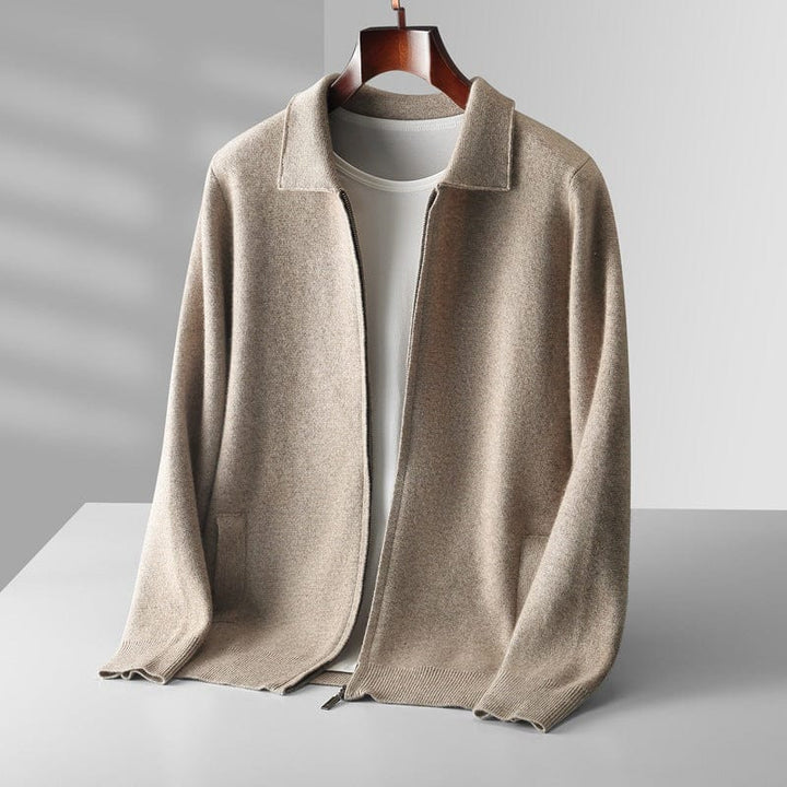 Rinaldo | Cardigan con zip in cachemire