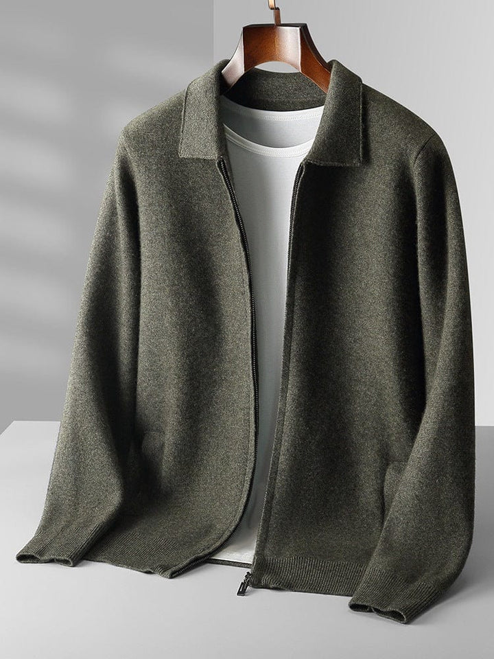 Rinaldo | Cardigan con zip in cachemire