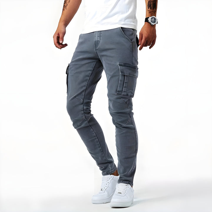 Felice | Pantaloni cargo in denim stretch