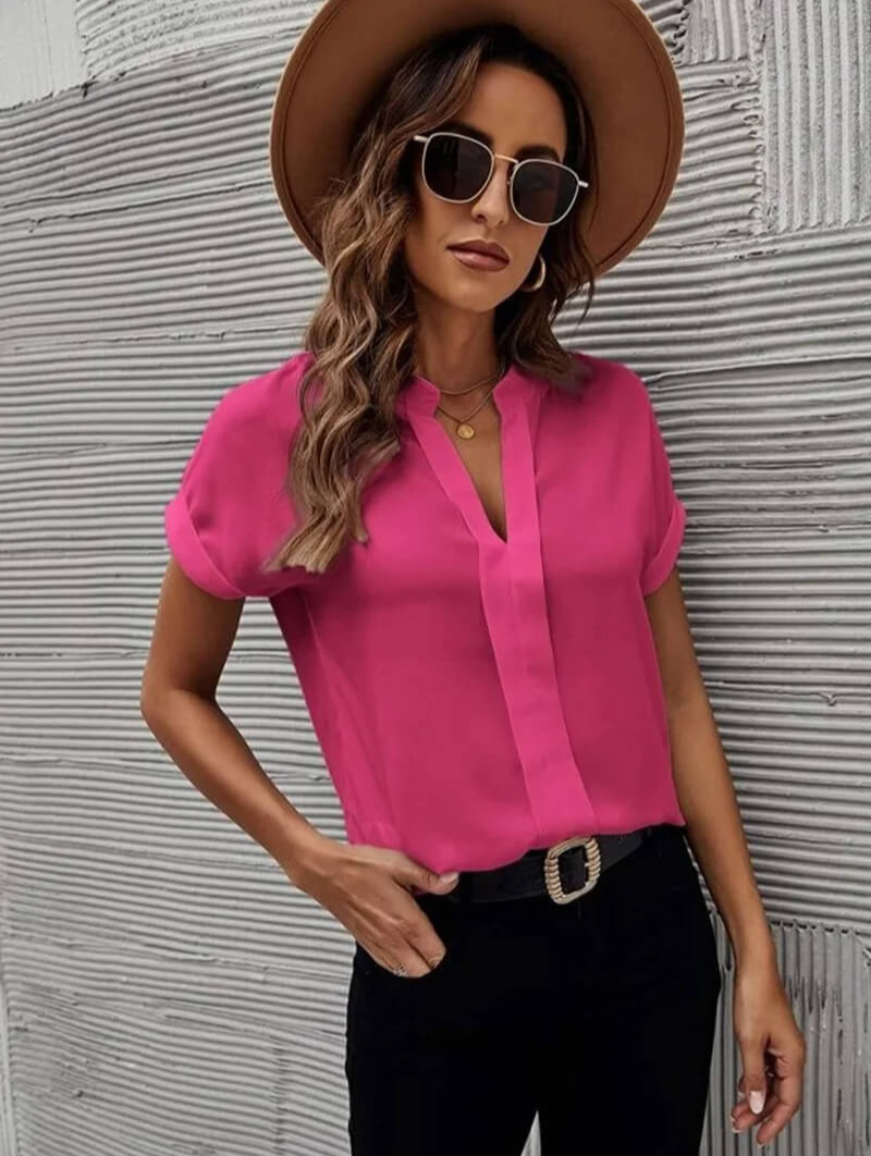 MARINA | CAMICIA CON SCOLLO A V