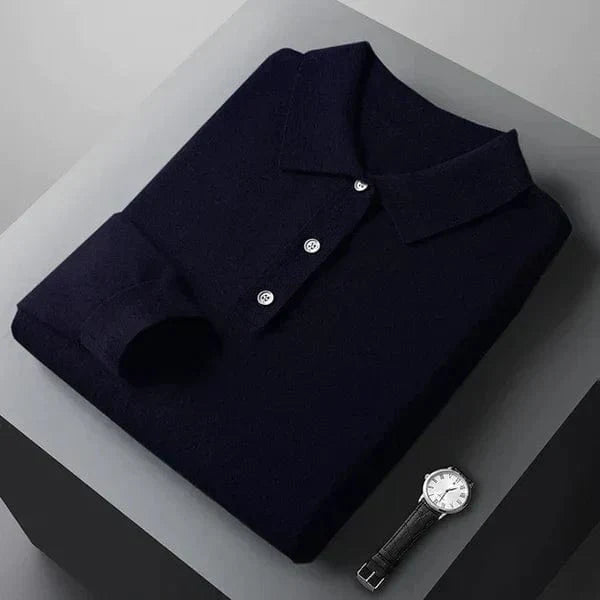 Valentino | 100% Cashmere Polo a Maniche Lunghe