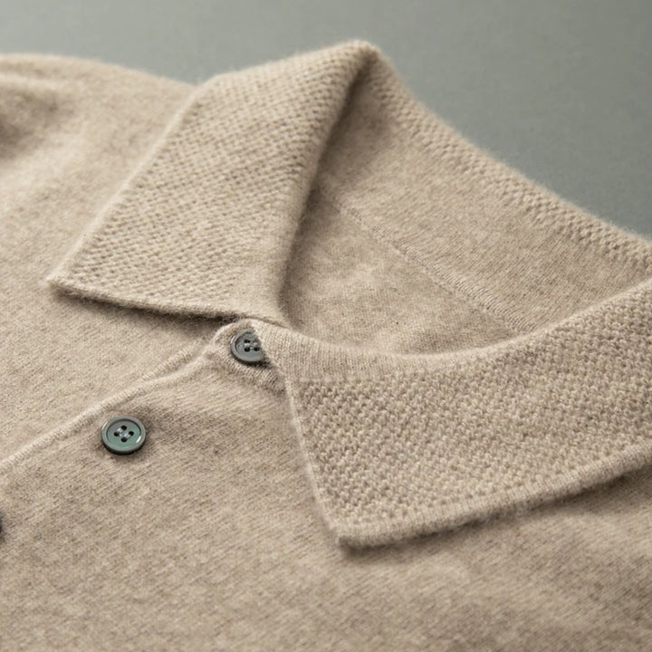 Raffaele | 100% Cashmere Polo a Maniche Lunghe