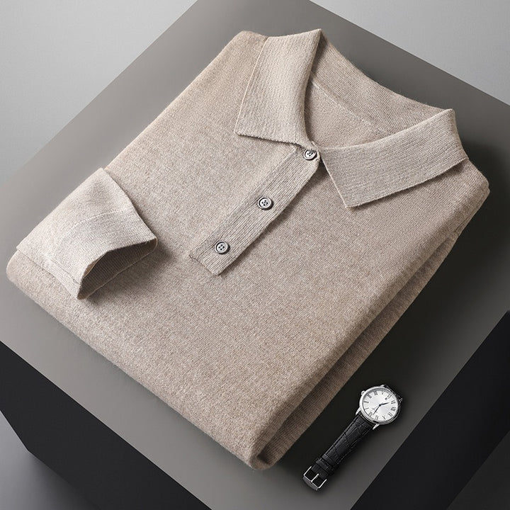 Valentino | 100% Cashmere Polo a Maniche Lunghe