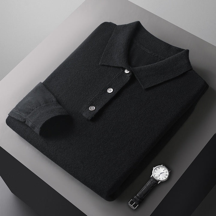 Valentino | 100% Cashmere Polo a Maniche Lunghe